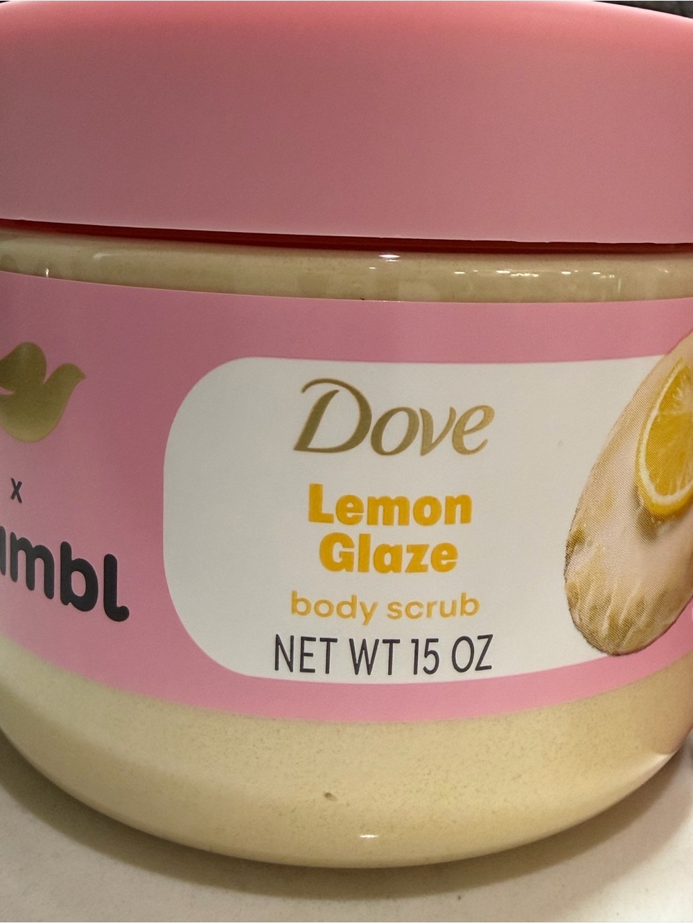 Dove Lemon Glaze Body Scrub & Deodorant Set - Pink - Picture 4 of 8